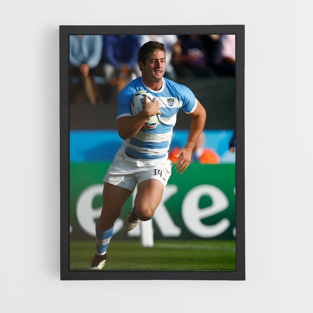 Poster La Course Argentin – affiche Rugby (vue 2)